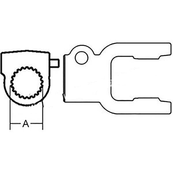 Aftermarket Hay Tedder Yoke QD Fits Ford Fits New Holland 156 162 163 W041049 2200 6 278812 - main